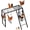 Black, variant on Metal Chicken Perch with Swing Set and Ladder, Rustproof Roosting Bars for Chickens in Coop or Run, Outdoor Chicken Playground & Jungle Gym Accessories to Keep Flock Happy and , Black