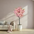 thumbnail image 2 of Bingirl Artificial Cherry Blossom Tree, Tall Potted Faux Cherry Blossom with Trunk, 2 of 8