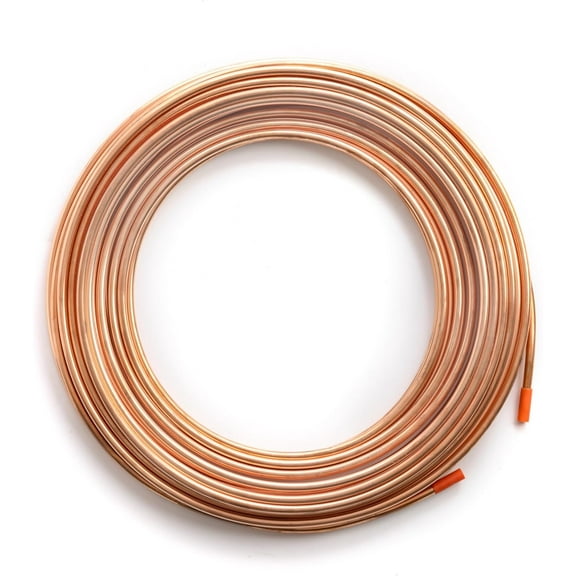 Bison Metals Technologies 1/4" OD X 50 FT ACR Soft Copper Refrigeration Tubing MADE IN USA