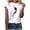 Black, variant on Fesfesfes Workout Short Sleeve Tops for Women Fashion Women Short Sleeve T-Shirt Feather Print Casual Top Tee Blouse Ladies T Shirts 8(L)