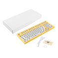 thumbnail image 4 of Kit de teclado mecánico de 98 teclas intercambiables en caliente con luz RGB Amarillo, 4 of 9
