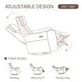 thumbnail image 6 of CHITA Power Swivel Glider Recliner for Living Room Nursing Chair Faux Leather Recliner with USB Ports, Brown, 6 of 12