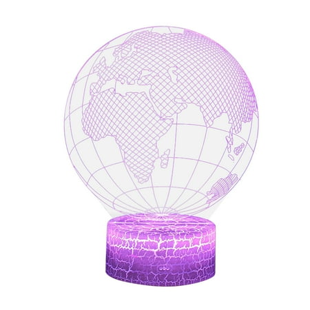 

Earth Series 3D Night Light LED Colorful 7-Color Desk Lamp Bedroom Home Decor Gift/bedside lamps