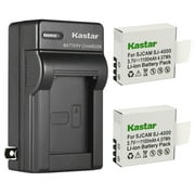 Kastar 2-Pack Battery and AC Wall Charger Replacement for AKASO EK5000 EK7000 EK7000 pro Brave 4 Brave 4 pro Brave 6 Brave 6 plus V50X, BrosFutureBF001, COOAU Canany Chinaface Ccbetter