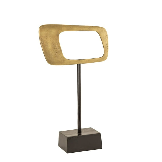 Losange en Aluminium de 21,75 Po sur Socle, Or, KD