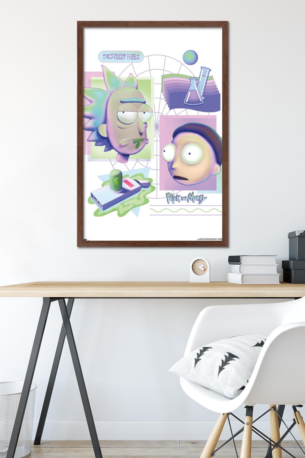 Rick and Morty - Chemistry Wall Poster, 22.375" x 34" Framed