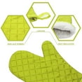 thumbnail image 3 of par de guantes de horno de cocina con superficie de silicona antideslizante resistente al calor y forro de algodón suave seguros para cocinar, hornear, barbacoa Adepaton 2033513-2, 3 of 9