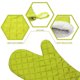 thumbnail image 3 of par de guantes de horno de cocina con superficie de silicona antideslizante resistente al calor y forro de algodón suave seguros para cocinar, hornear, barbacoa MFZFUKR 2033513-2, 3 of 9