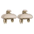 thumbnail image 2 of relayinert 2pieces Car Sun Visor Clip Hook Reliable Performance Easy Installation Strong And Non-toxic Beige, 2 of 6