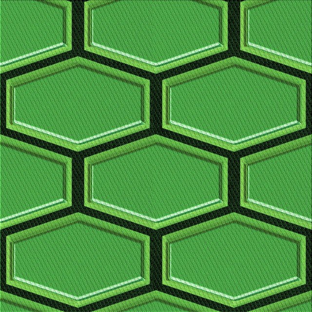 Ahgly Company Tapis d'Intérieur Lavable en Machine Carré Vert Transitionnel, 5 Pieds Carré
