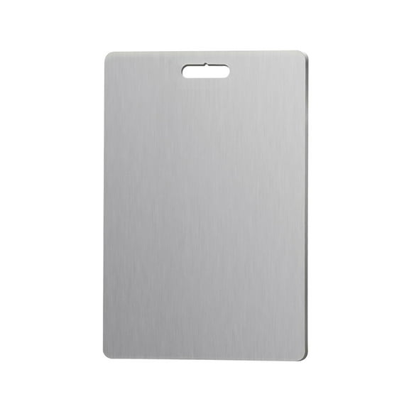 Double-Sided Stainless Steel Cutting Board - 304 Food-Grade Chopping Board for Meat, Vegetables, and Fruits, Non- and Non-Stick Design for Easy Kitchen Use