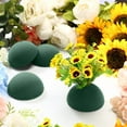 thumbnail image 3 of 8 Pcs Half Ball Flower Foam,Round Foam Block,Green Floral Dry Foam,DIY Foam Balls,Artificial Plant Bouquet Arrangement,Wedding Valentine's Day Birthday Decorations (4.7 x 2.3 Inches), 3 of 7