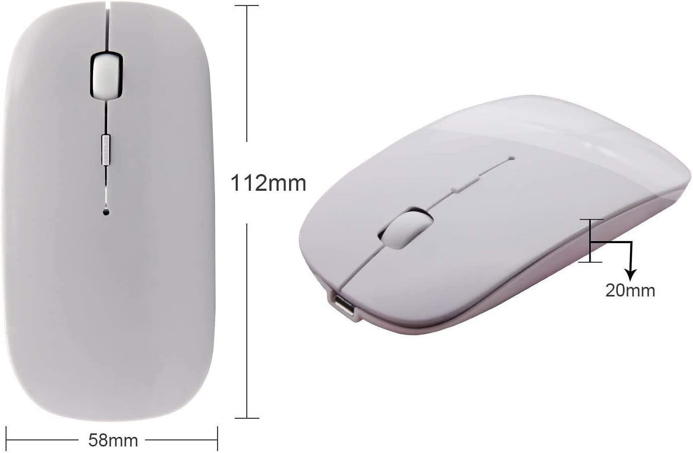 EONQY Bluetooth Mouse, Rechargeable Wireless USB Mouse 3.0 Portable Mouse for Notebook, PC, Laptop, Computer, Macbook