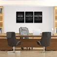 thumbnail image 5 of Canvas Painting Wall Art, Grind Hustle Execution Motivational Wall Art Decoration Posters Prints for Living Room Bedroom, Office Decor, Gallery-Wrapped Canvas Art Set Framed Ready to Hang, 5 of 6