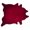 Burgundy, variant on 72" x 84" Brown Cowhide Rug