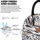 thumbnail image 1 of Bolsa de almuerzo para mujeres y hombres, fiambrera aislada para adultos, bolsa de almuerzo reutilizable para el trabajo, picnic, escuela o viajes (cebra), 1 of 2