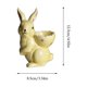 thumbnail image 3 of CaiYueKe Easter Ceramic Bunny Rabbit Ornament Hand Painted Figurine Egg Holder Decor Spring Home Tabletop Mantel Decoration Holiday Party Centerpiece Gift, 3 of 7