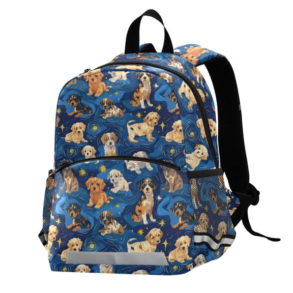 ALAZA Cartoon Puppy Dog School Backpack Elementary Student Bookbag