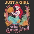 thumbnail image 2 of Men's Disney Ariel Just a Girl Who Loves Fall  Graphic T-Shirt, 2 of 5