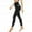 Black, variant on pxiakgy yoga pants women's tight elastic quick dry solid pocket yoga pants fitness yoga pants black l