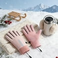 thumbnail image 4 of USB Electric Heated Gloves for Men & Women, Anti- Waterproof Winter Gloves with 3 Temperature Control & Touchscreen for Skiing, Cycling, Hiking, 4 of 4