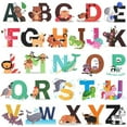 thumbnail image 5 of AAOMASSR Alphabet Wall Stickers, Removable Animal ABC Vinyl Wall Decals ,ABC Poster for Kids, Educational Animal Alphabet ABC Wall Murals for Kid Nursery Bedroom Living Room Classroom,Wall Art Decor, 5 of 6