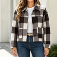thumbnail image 6 of PiGOGI Womens Long Sleeve Cardigan Coat Button Front Jacket with Turndown Collar and Pockets Casual Soft Outerwear for Daily Wear, 6 of 7