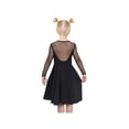 thumbnail image 4 of Girls Dress Black Sheer Mesh Long Sleeve Pearl Cotton Formal 10 Years, 4 of 7