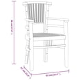 thumbnail image 4 of vidaXL 5 Piece Garden Dining Set Solid Wood Teak, 4 of 5