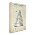 thumbnail image 3 of Stupell Industries Vintage Sailboat Watercraft Diagram Patent Text Blueprint Canvas Wall Art, 30 x 40, Design by Karl Hronek, 3 of 5