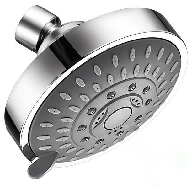 XZNGL Shower Head High Pressure 4 Inch 5-Setting Adjustable Shower Head Top Spray Tête de Douche Haute Pression