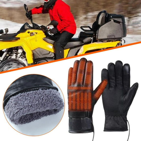 FurNest Motorcycle Bike Thermal Heating Gloves Winter Electric Heated Gloves