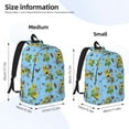thumbnail image 3 of Honeii Sunflowers And Bees Print Canvas College Laptop Backpack, Durable Rucksack Travel Notebook Bag School Backpack Book Bag for Men Women-Small, 3 of 7