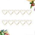 thumbnail image 5 of Heart Paper Clips Metal Clamp for Holding Use 60Pcs Golden Paper Clip, 5 of 5