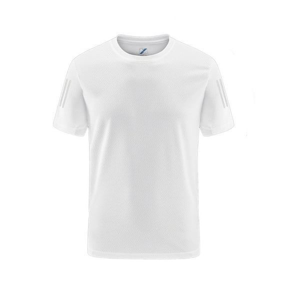 Chbgutlmr Plus Size Shirts for Men Breathable Round Neck Short Sleeve Gym Athletic Workout Tees Shirts