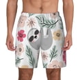 thumbnail image 2 of Goofa Cute Cartoon Sloth Printed Men's Swim Trunks Board Shorts Quick Dry Mens Swimming Trunks with Compression Liner,Breathable Fit Hawaii Beach Shorts-Large, 2 of 9