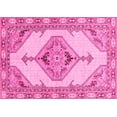 thumbnail image 1 of Ahgly Company Indoor Rectangle Abstract Pink Modern Area Rugs, 6' x 9', 1 of 4