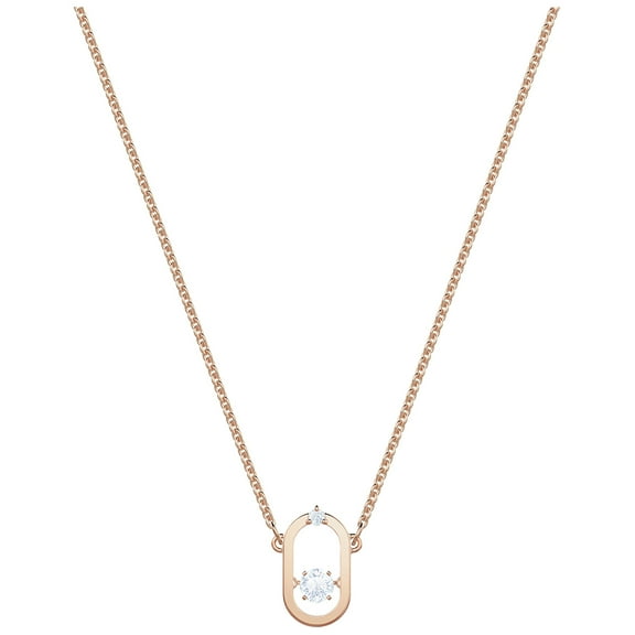 Swarovski North Necklace - White - Rose Gold Plating