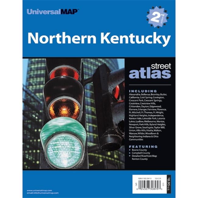 Universal Map 762559098 Cincinnati Ohio Northern Kentucky Atlas Walmart Canada