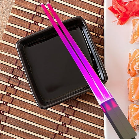 

Lightsaber Chopsticks Light Up LED Glowing Light Saber Chop Sticks Reusable Sushi Lightup Sabers Chopstick Set Of 1 Pairs Chopsticks Metal