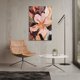 thumbnail image 2 of Cuadro Decorativo Impreso 20x30cm Flores Abstractas, 2 of 10