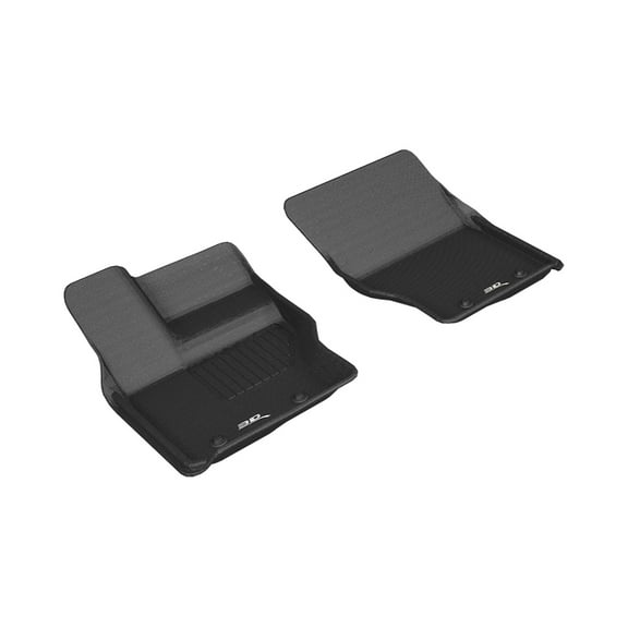 3D MAXpider Custom Fit Kagu Floor Mat (Black) Compatible with Land Rover Discovery 2017-2023 - Front Row