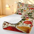 thumbnail image 4 of Homewish Vintage Plant Mushrooms Twin Quilt Set,Retro Botanical Fungi Twin Coverlet Set,Beige,Polkadot Reversible,2-Piece, 4 of 7