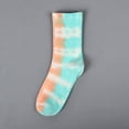 thumbnail image 2 of DHFJKG Womens Tie Dye Mid Calf Socks High Top Streetwear Summer Breathable Socks, 2 of 3