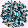 thumbnail image 1 of Yazoeia 50 Pcs Mix Shapes Sew On Crystal Rhinestone, Claw Flatback Crystal Rhinestones, Flatback Claw Setting Glass Sew On Crystal Rhinestone for DIY Crafts, Clothes, Costume, Dress, and, 1 of 5