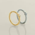 thumbnail image 3 of Anygolds 14K Real Solid Gold Diamond Hoop Earrings - Cartilage, Tragus, Conch, 3 of 6