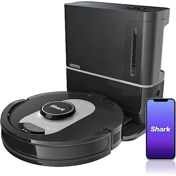 Open Box Shark AI Ultra Robot Vacuum Self-Empty Base Cordless HEPA UR250BE0U - Black
