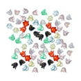 thumbnail image 3 of Elodie 100x Perles Fleur Artisanat Fait Main Breloques de Perles Fleur Transparentes Perle Florale Colorée, 3 of 8
