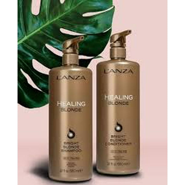 L Anza Lanza Healing Bright Blonde Shampoo And Conditioner 950 Ml 32 Oz Walmart Com Walmart Com