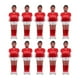 thumbnail image 1 of 10pcs Foosball Men Reemplazo Juego de fútbol jugadores para sala de juegos en interiores rojo, 1 of 8